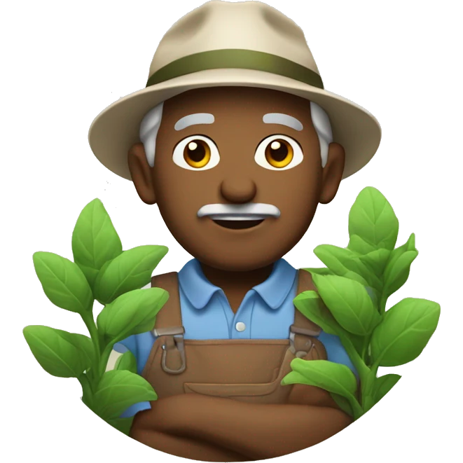 grandfather gardener emoji