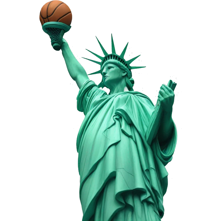 Statue of liberty basketball emoji