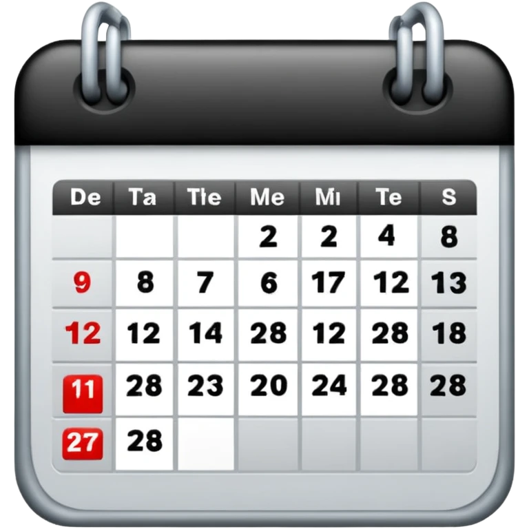 27 MAR, big calendar date emoji
