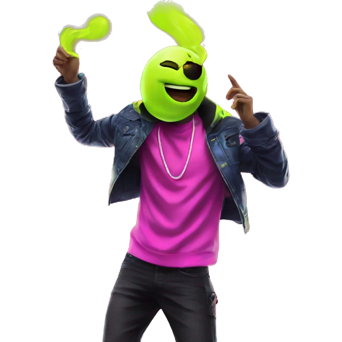 Rave party dancing neon smoking emoji