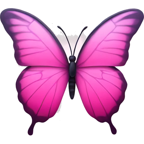 pink ombré butterfly emoji
