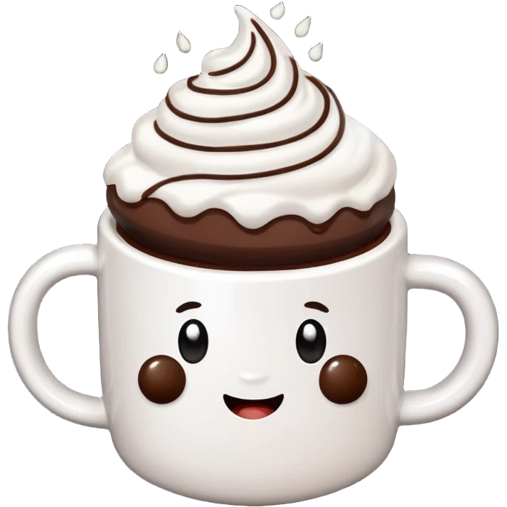 white mug-of-hot-cocoa chocolate bomb emoji