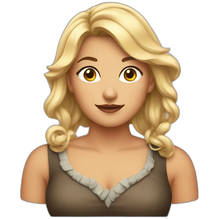 Lady boue emoji