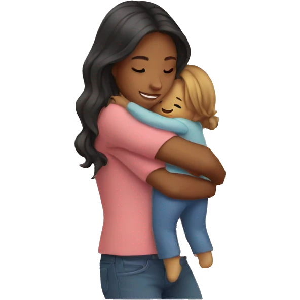 Girl hugging  emoji