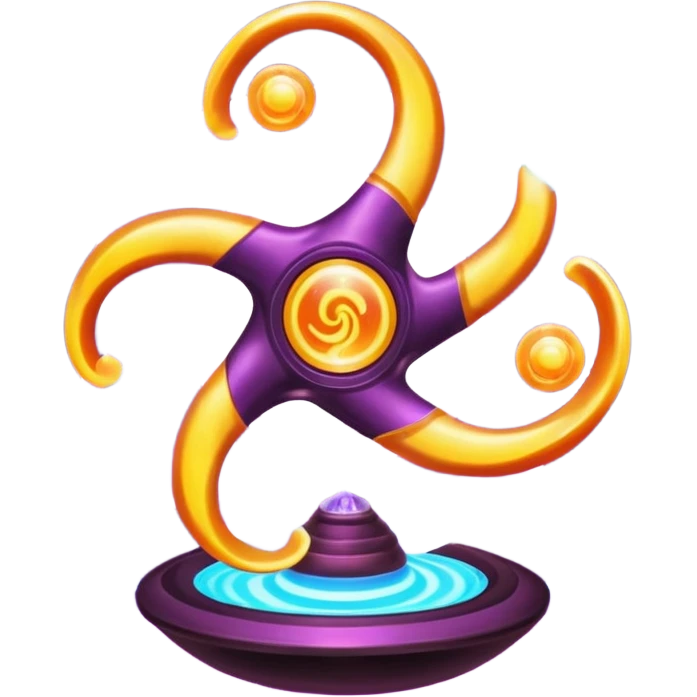 psychic triskelion glowing optical illusionary paranormal fidget spinner planet orb galaxy lava lamp plasma ball plasma lamp light  emoji