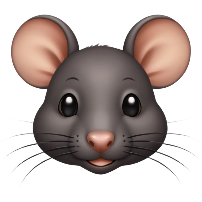 All black rat with the inscription “I ❤️ Stevie” emoji