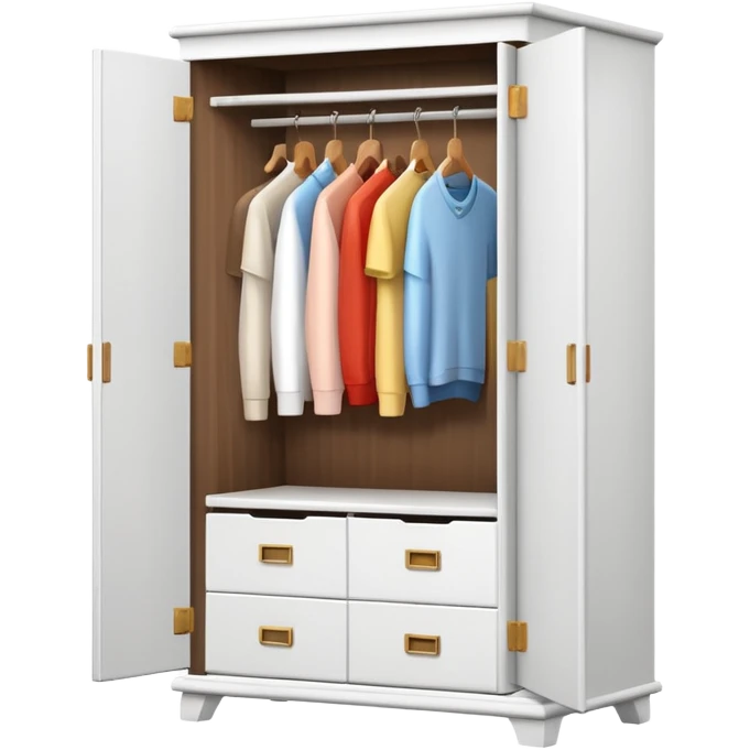 white Wardrobe emoji