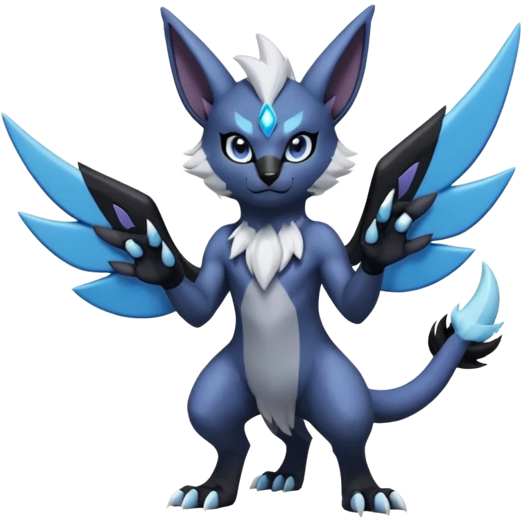 Luxray-Absol-Noibat-Dewott-fusion emoji