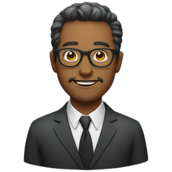Man with glasses emoji