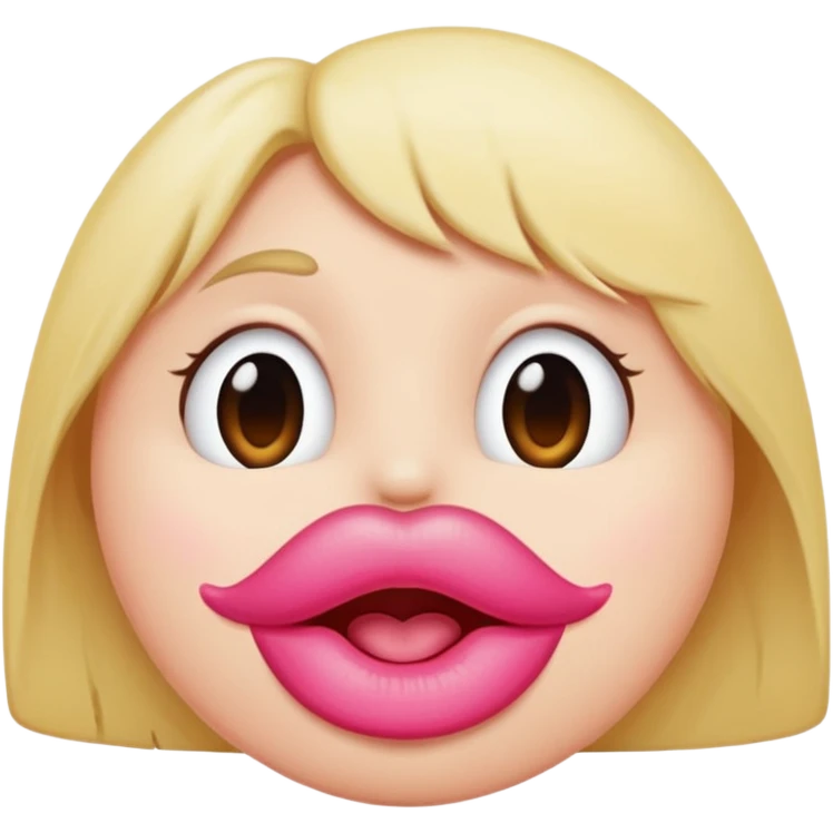 Derpy lips emoji