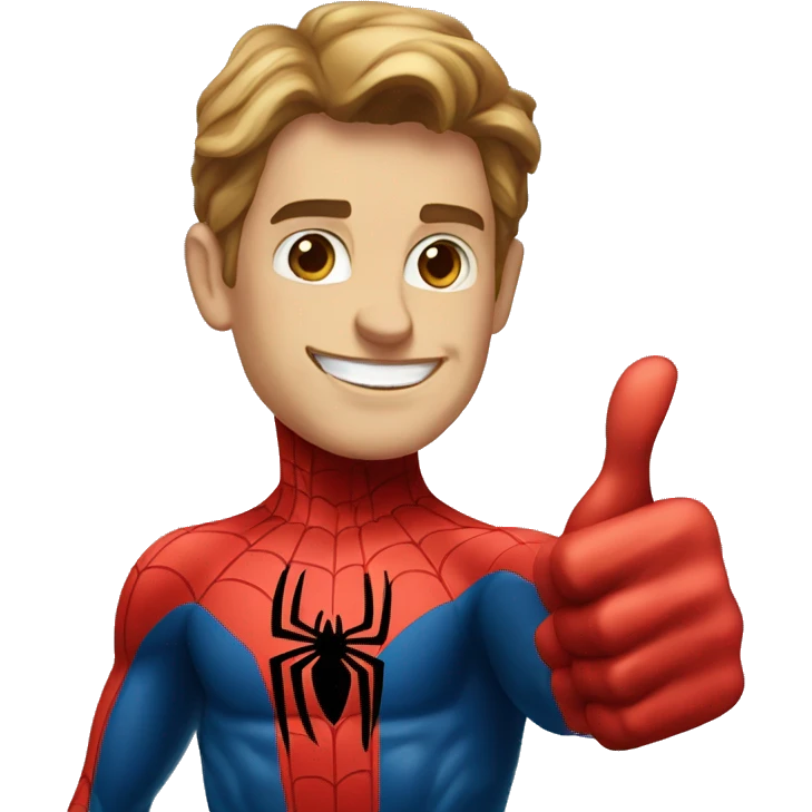 Spider-Man give me the thumbs up emoji