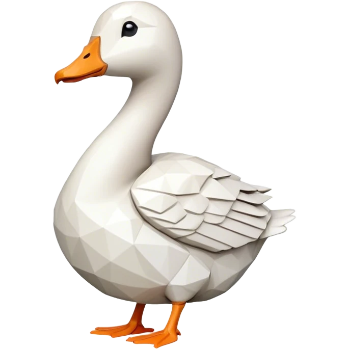 Create a goose praying emoji in the style of the Untitled Goose video game emoji