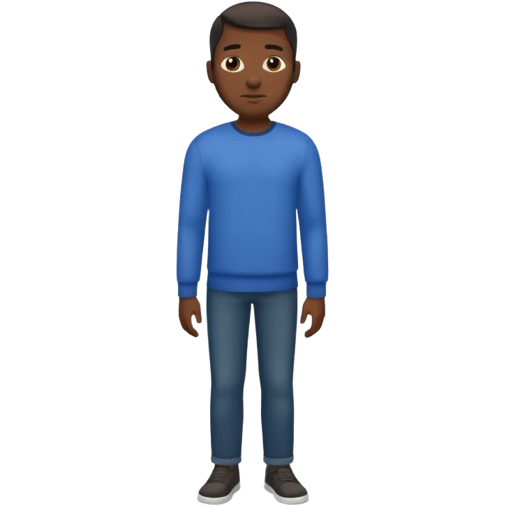 a black man full height emoji