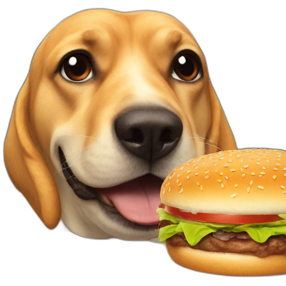 hamburger dog emoji
