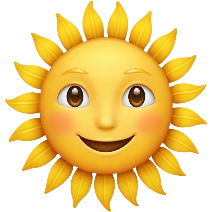 A happy sun emoji. emoji