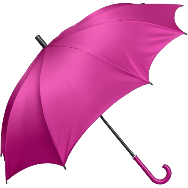Dark pink umbrella with bow on the holder emoji