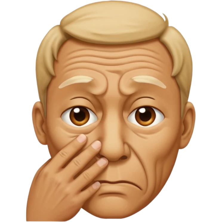 Person holding nose because something else is stinky emoji