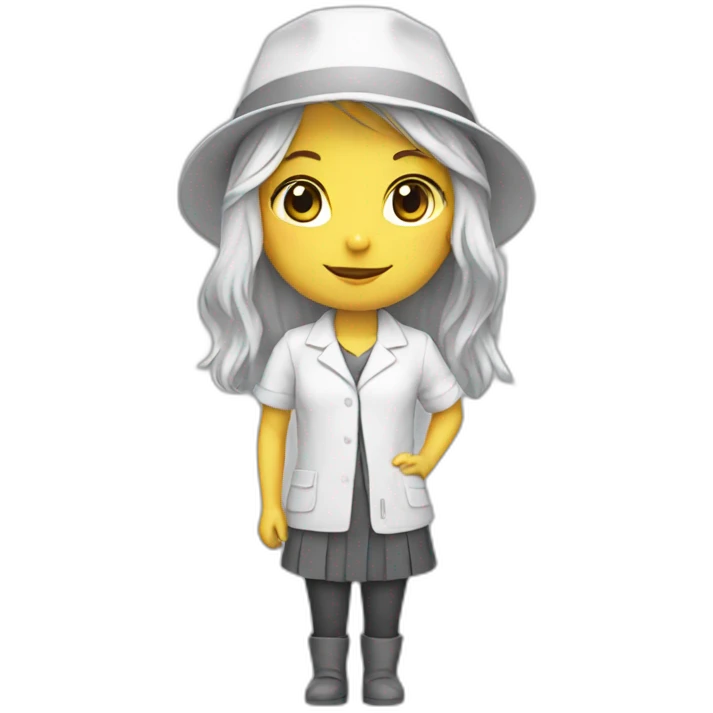 Architect White Rabbit Girl emoji