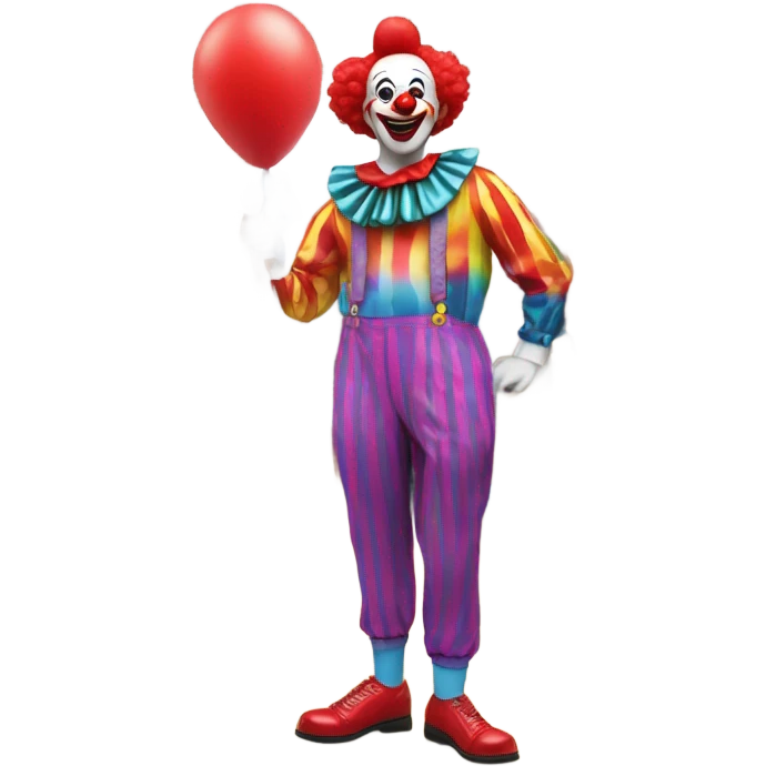 Clown in a shop emoji