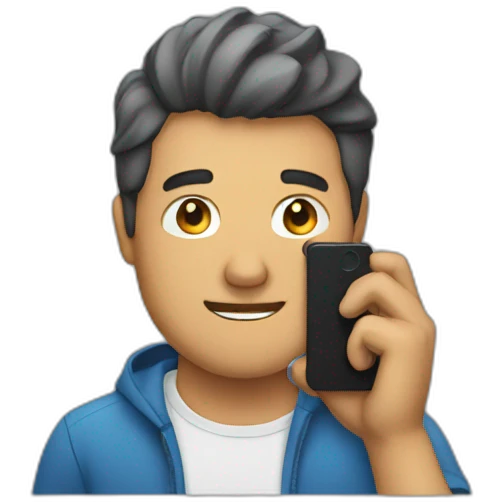 Guy on his phone emoji