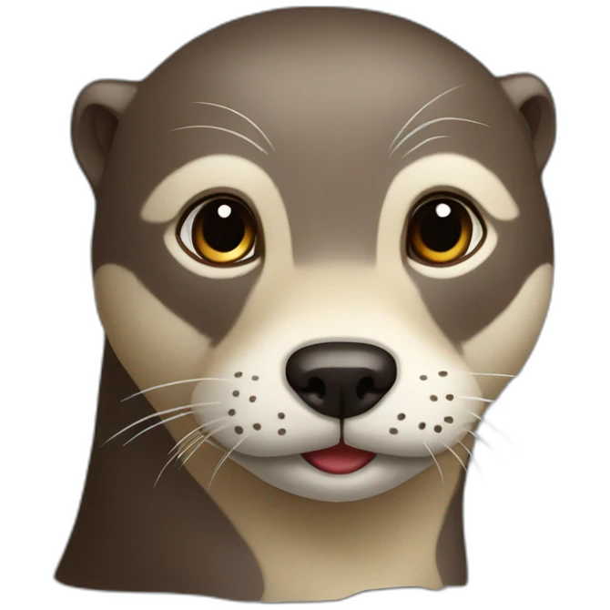 loutre sur un chien emoji