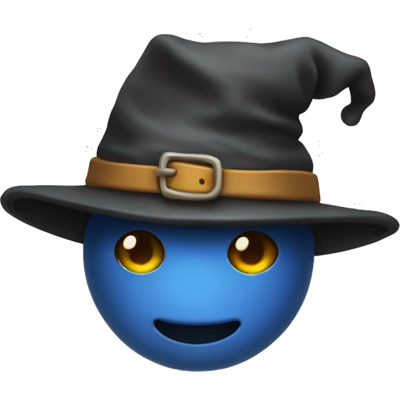 Chat avec un chapeau de sorcière  emoji