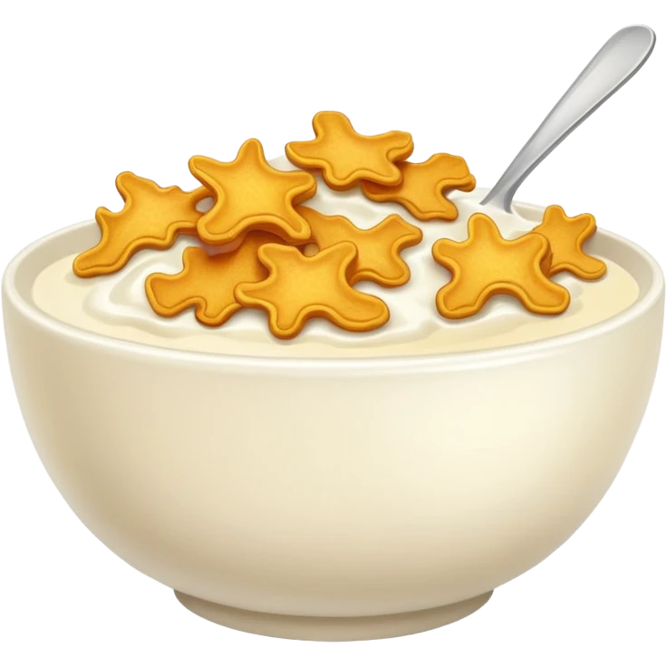 milk with cornflakes emoji