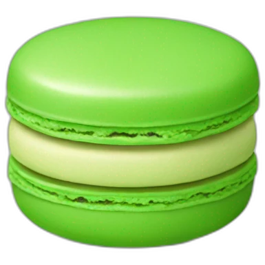 green-macaron emoji