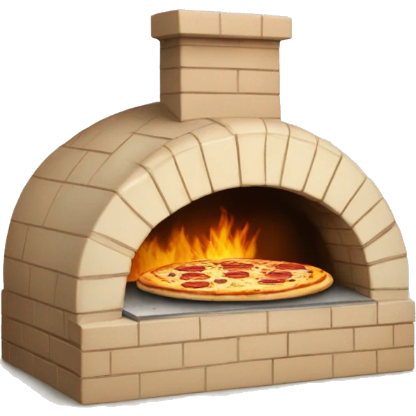 brick pizza oven beige  emoji