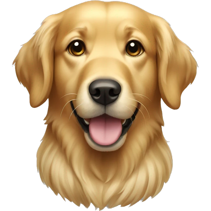 Golden retriever dog emoji