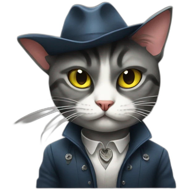 Gangster cat emoji