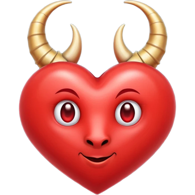 Corazón con cuernos  emoji