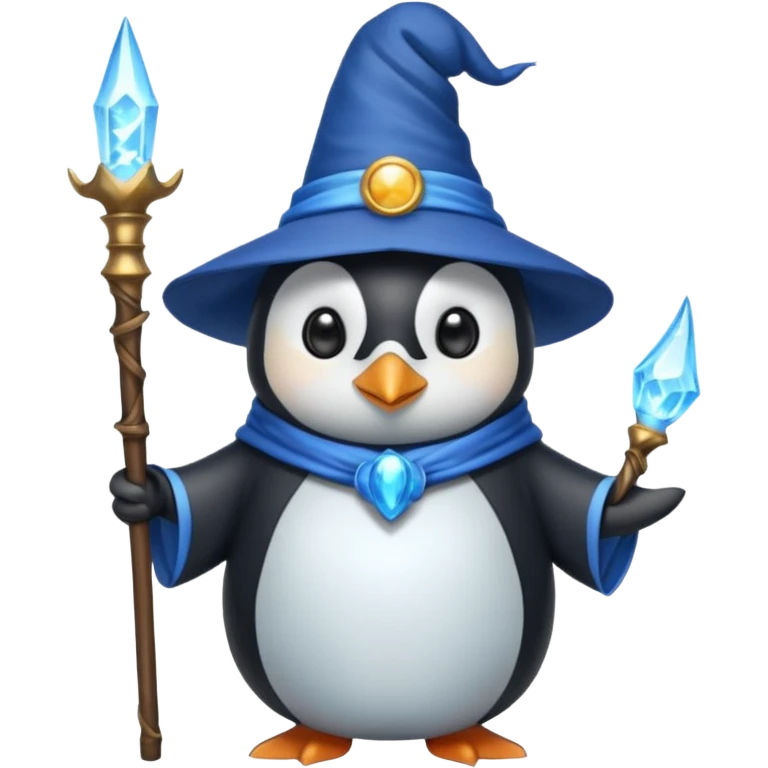Penguin Wizard emoji