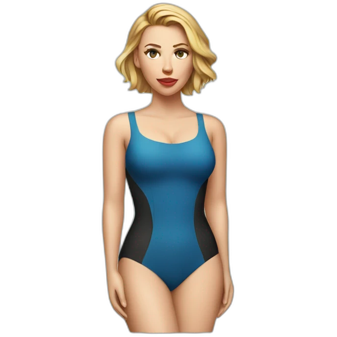 Scarlett johansson in swimsuig emoji