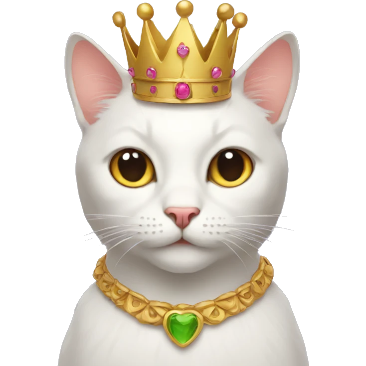 Cat with a crown emoji