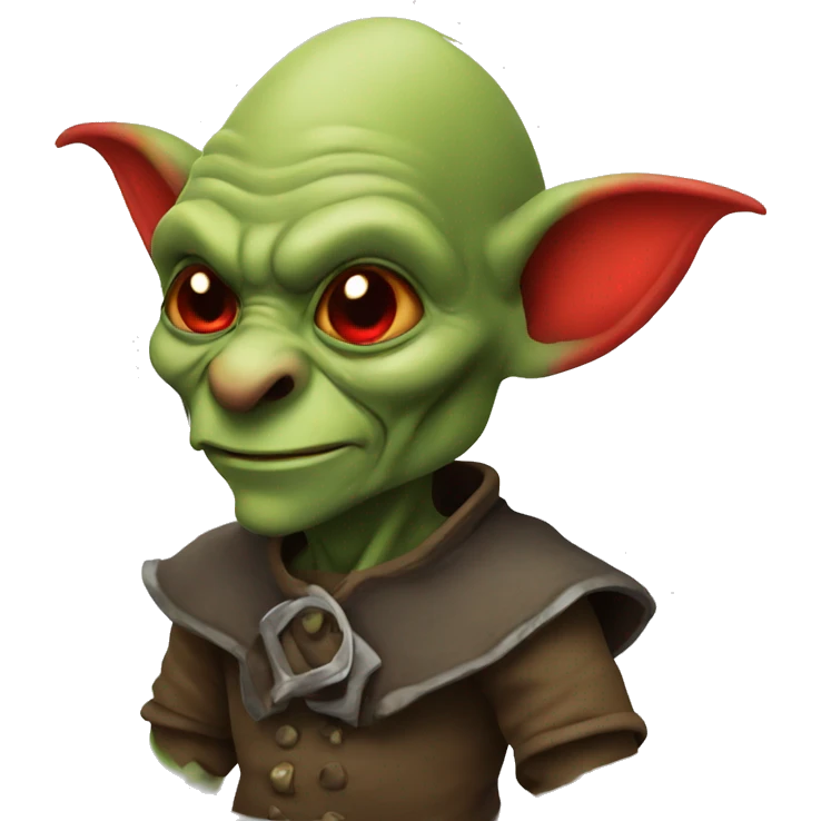 goblin with red ha emoji