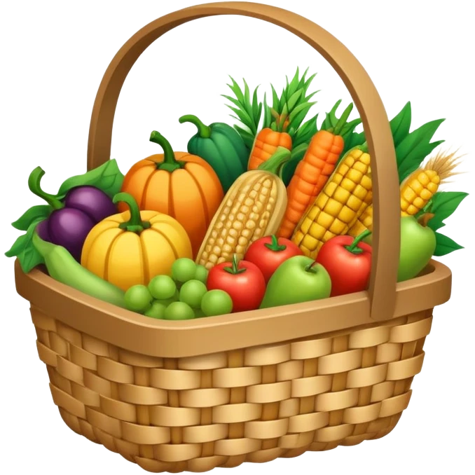 harvest food basket emoji