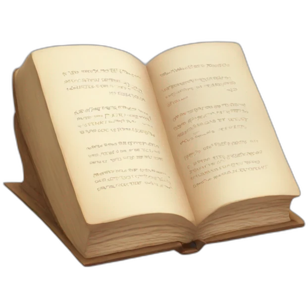 Book with face emoji