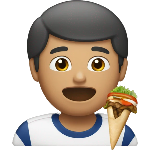 mbappé qui mange un kebab emoji