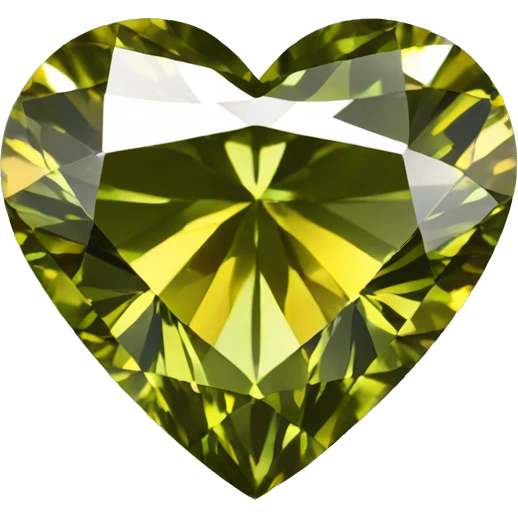 Heart shaped 56-carat mix color diamond emoji