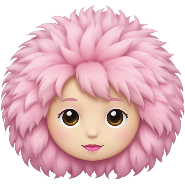 fluffy hair clip  emoji