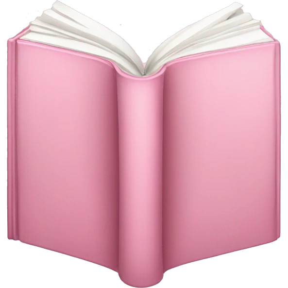 light-pink book opened emoji