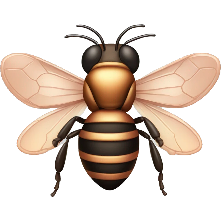 Rose gold honeybee emoji