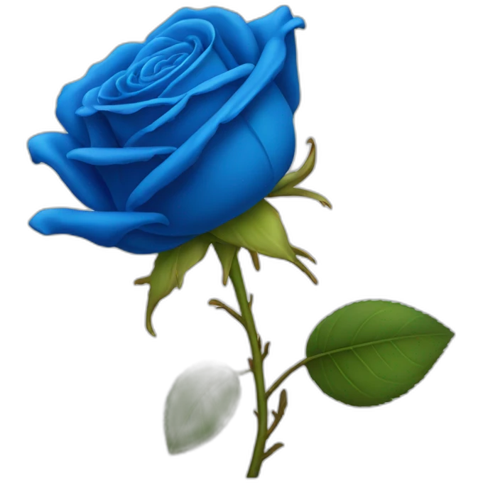Rose bleu électrique emoji