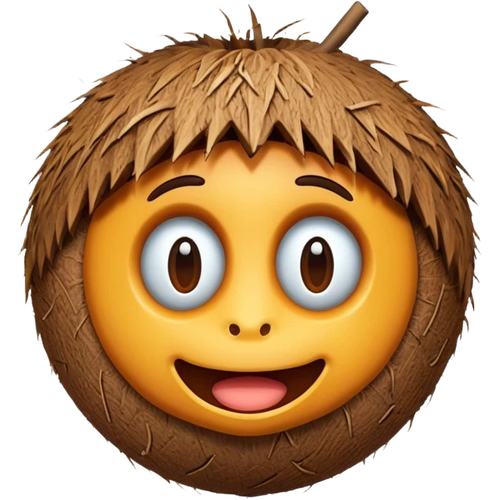 3d style coconut emoji