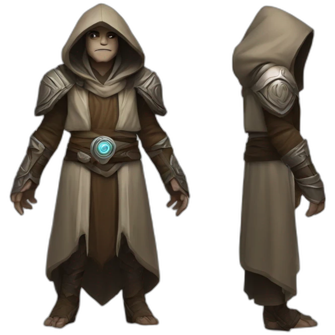 hooded jedi folding arms in world of warcraft emoji