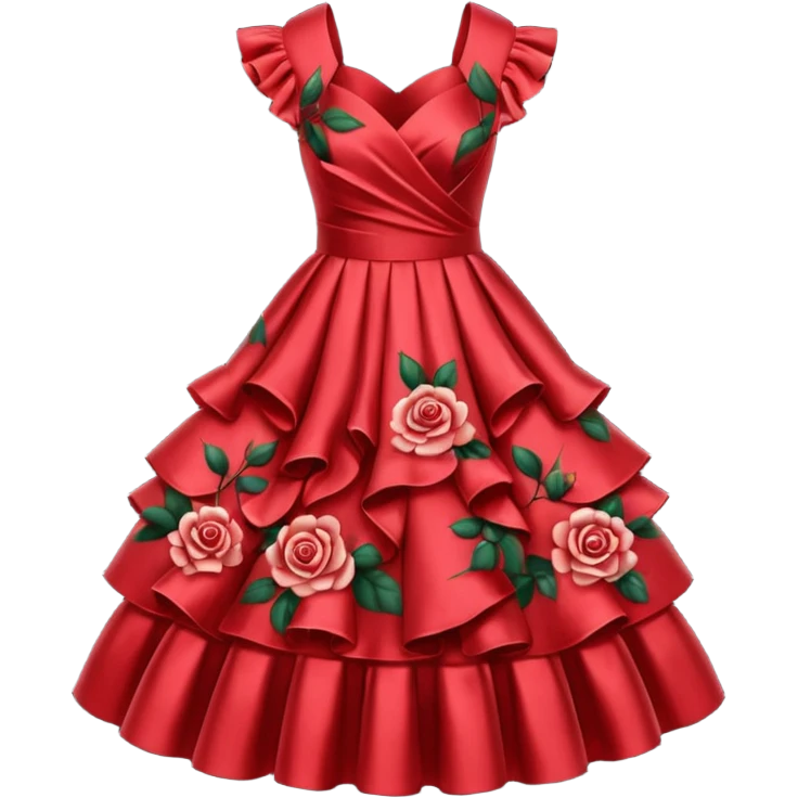 red rose dress no body emoji