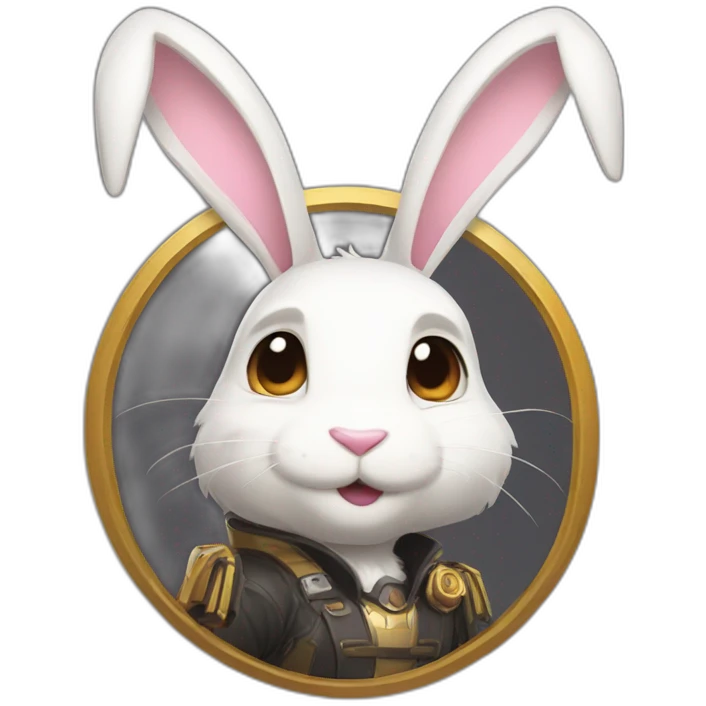 yugy bunny playing winston overwatch emoji