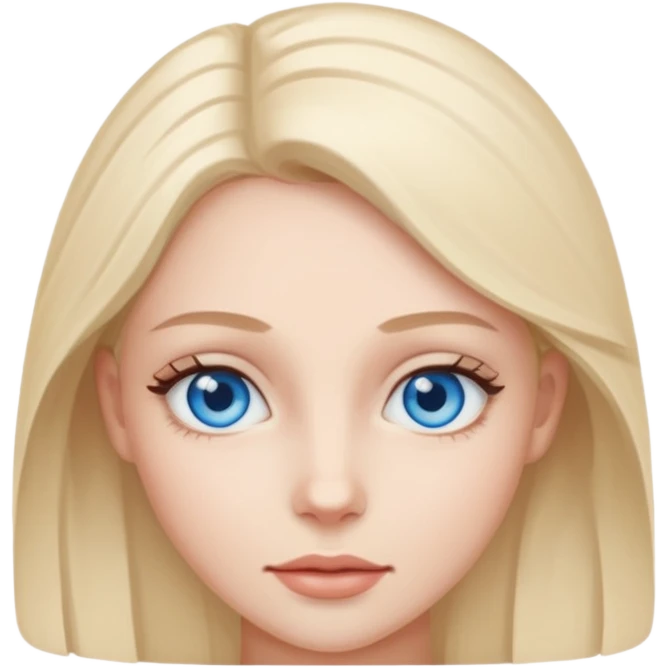 Amour impossible femme aux yeux bleu emoji