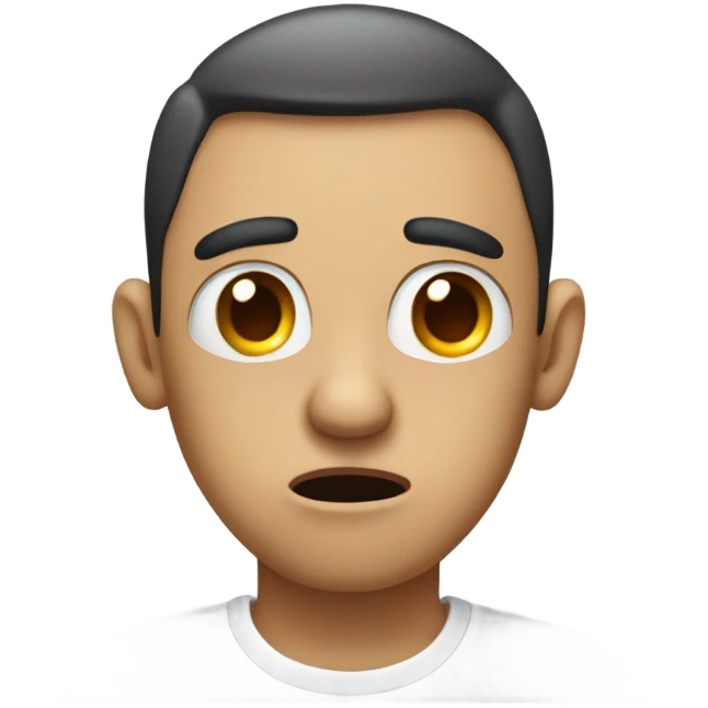 A scared rizzler  emoji